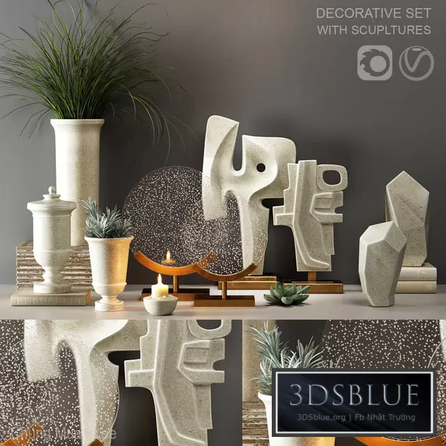 DECORATION – DECORATIVE SET – 3DSKY Models – 3074