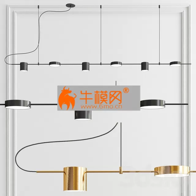 Counterpoint LED Linear Pendant E 6 light – 5185