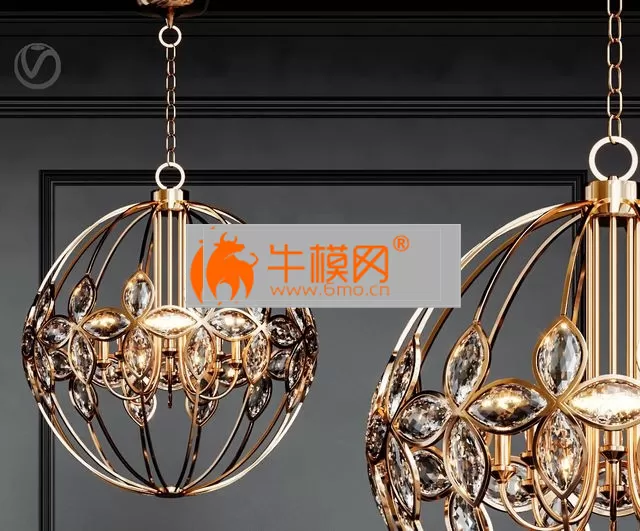 Uttermost Ambre 8 Light Gold – 5251