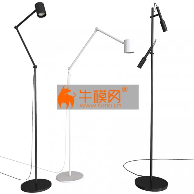 A set of floor lamps. IKEA NYMENE. PANZERI TUBINO – 5255