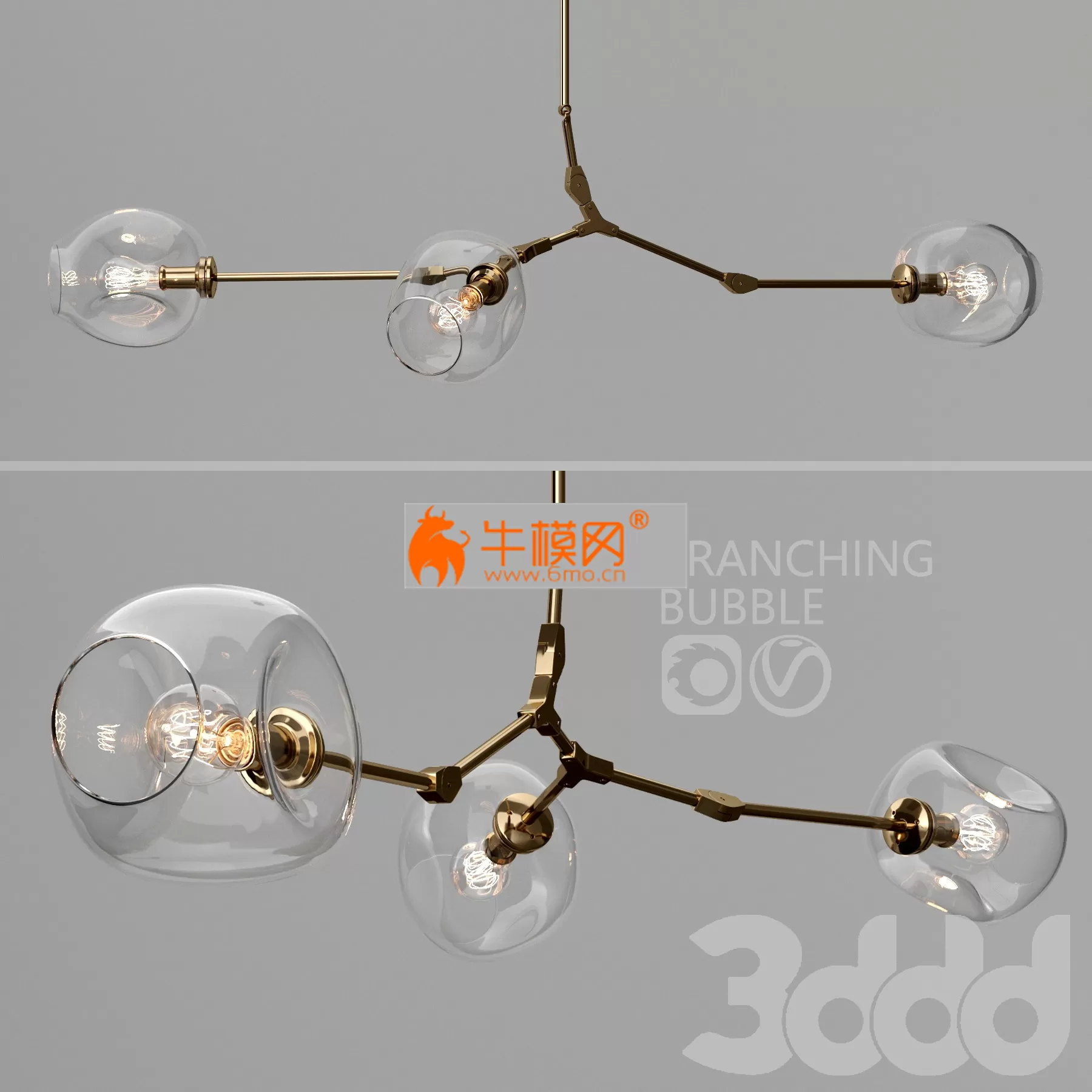 Branching bubble 3 lamps – 5276