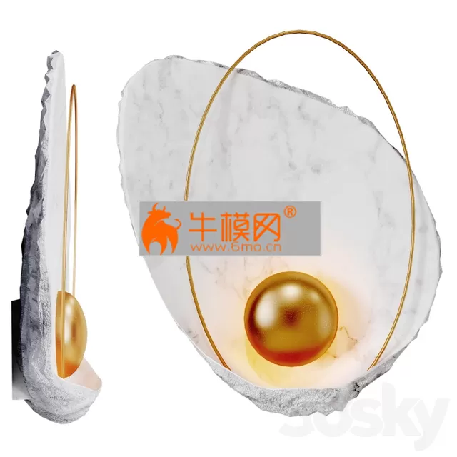 Sconce Ginger & Jagger Pearl Wall Lamp – 5353