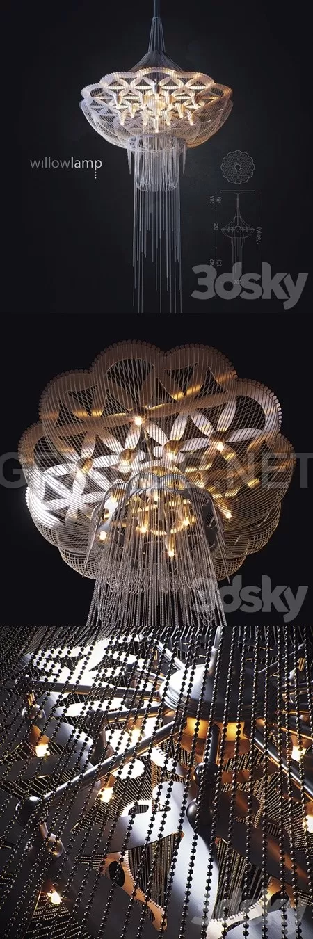 WILLOWLAMP E FLOWER OF LIFE – 5362