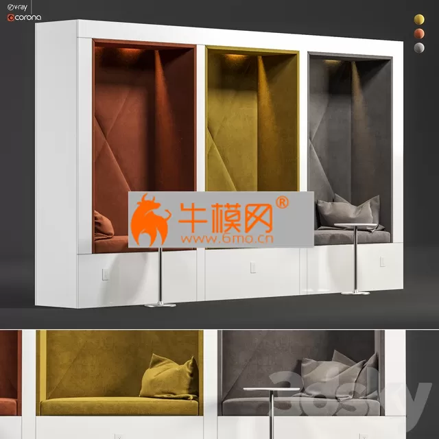 Restaurant and office Lobi Soft Seating-3 – 5429