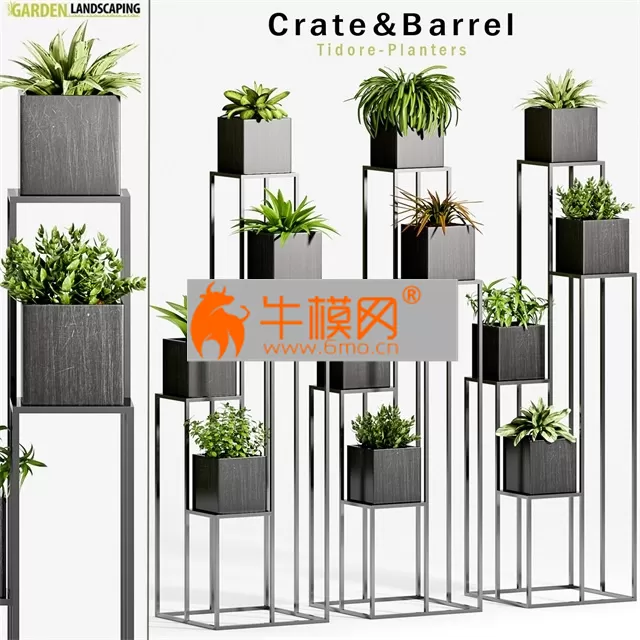 PLANT E 33 Crate&Barrel Tidore Planters – 5727