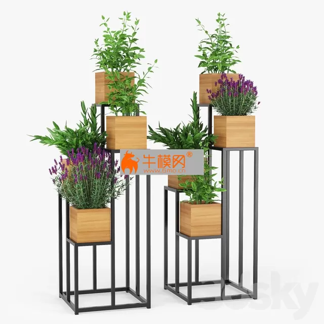 Quadrant plant stand – 5827