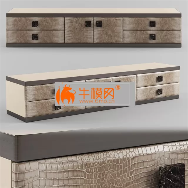 Longhi ASPEN Leather sideboard – 5859