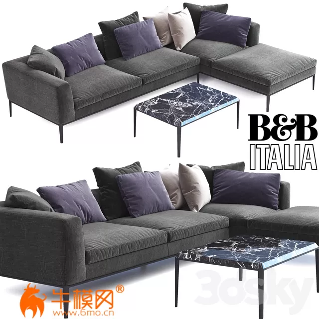BandB Italia MICHEL Sofa (max) – 5904