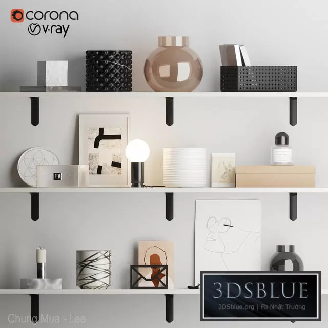 DECORATION – DECORATIVE SET – 3DSKY Models – 3148