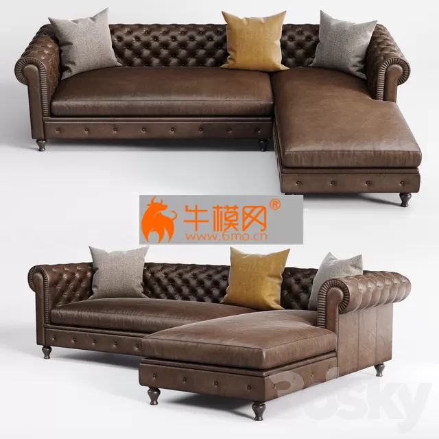 Corner Sofa Chester Alberta Salotti – 5937