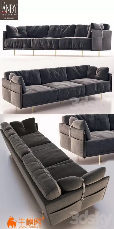 Dandy Jack Sofa (max, obj) – 5945
