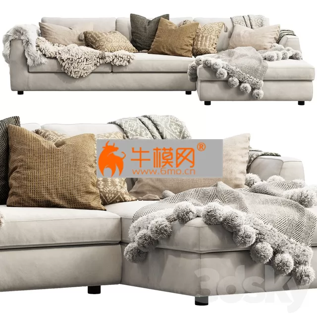 EQ3 Cello Sectional Sofa – 5967