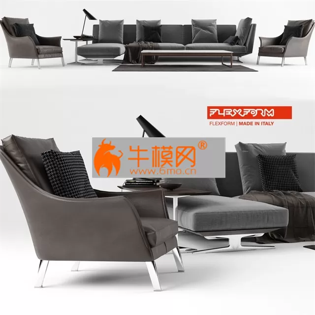 Flexform Set 02 Evergreen Sofa – 5974