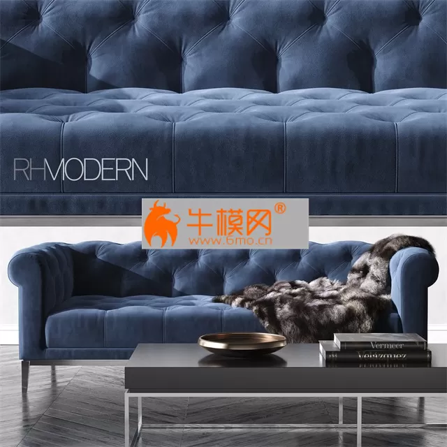 ITALIA CHESTERFIELD FABRIC SOFA – 5990