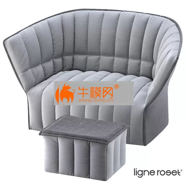 Ligne Roset Moel Sofa Pouf – 6001
