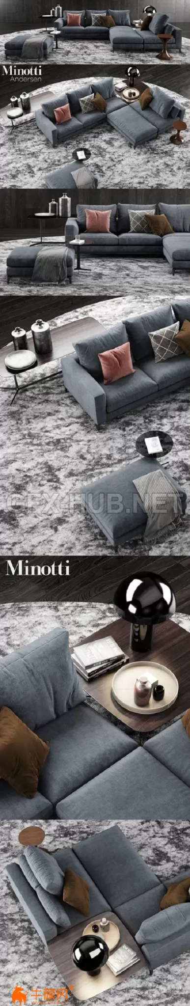 Minotti Andersen Sofa 2 – 6017