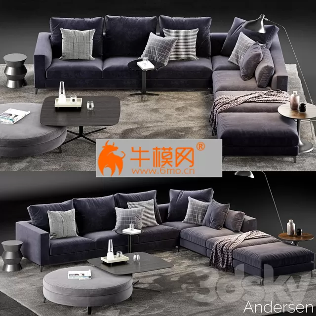 Minotti Andersen Sofa 5 – 6018