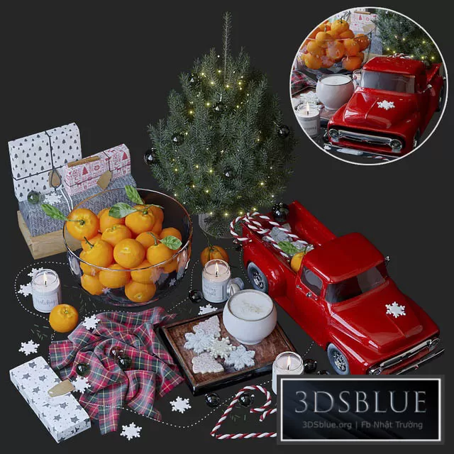 DECORATION – DECORATIVE SET – 3DSKY Models – 3163