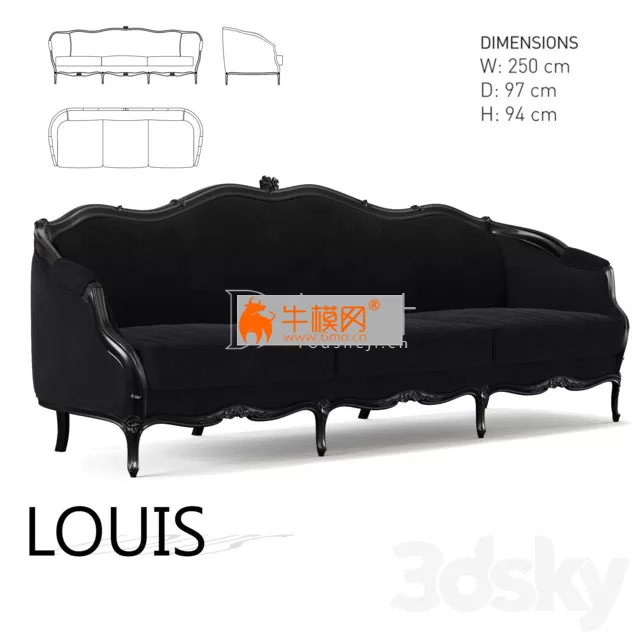 Sofa LOUIS – 6134
