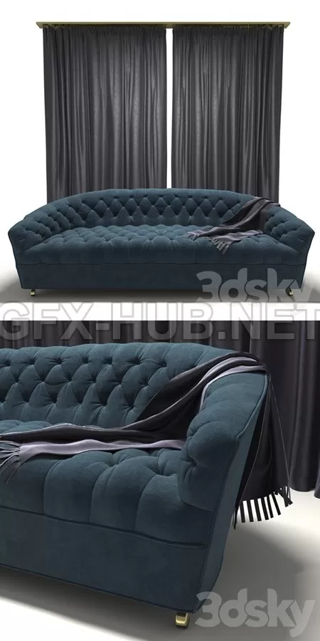 Tufted Classic Style Sofa – 6184