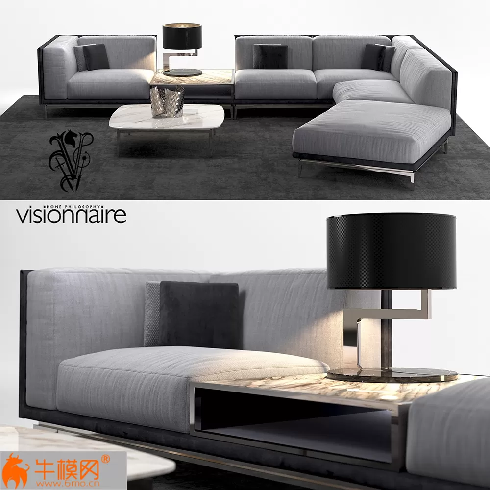 Visionnaire Legend L sofa set – 6190