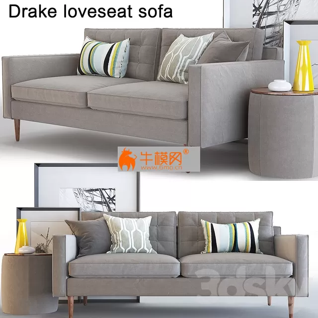 West elm Sofa Loveseat Drake Sofa – 6193