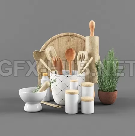 3D Tableware Kitchen Model 33 – 6195 3D Tableware Kitchen Model 33 – 6195