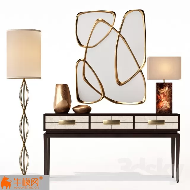 Allegro Three Drawer Console Table – 6199 Allegro Three Drawer Console Table – 6199