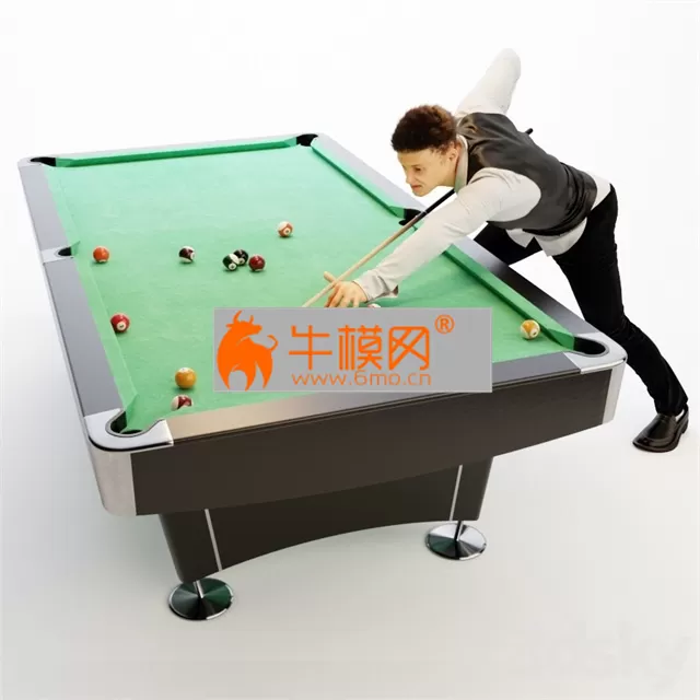 American billiard table, billiard player – 6202 American billiard table, billiard player – 6202