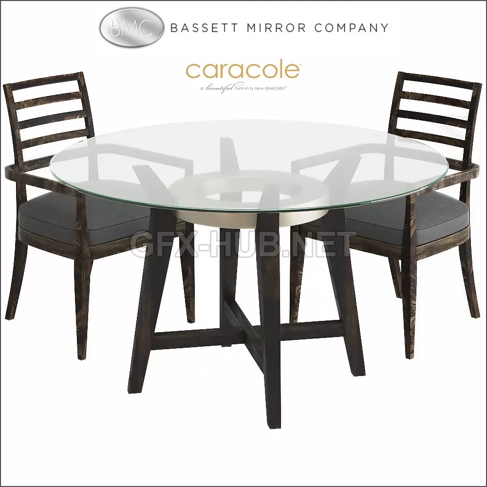 Bassett Mirror Thoroughly Modern Elston Dining Table – 6219 Bassett Mirror Thoroughly Modern Elston Dining Table – 6219