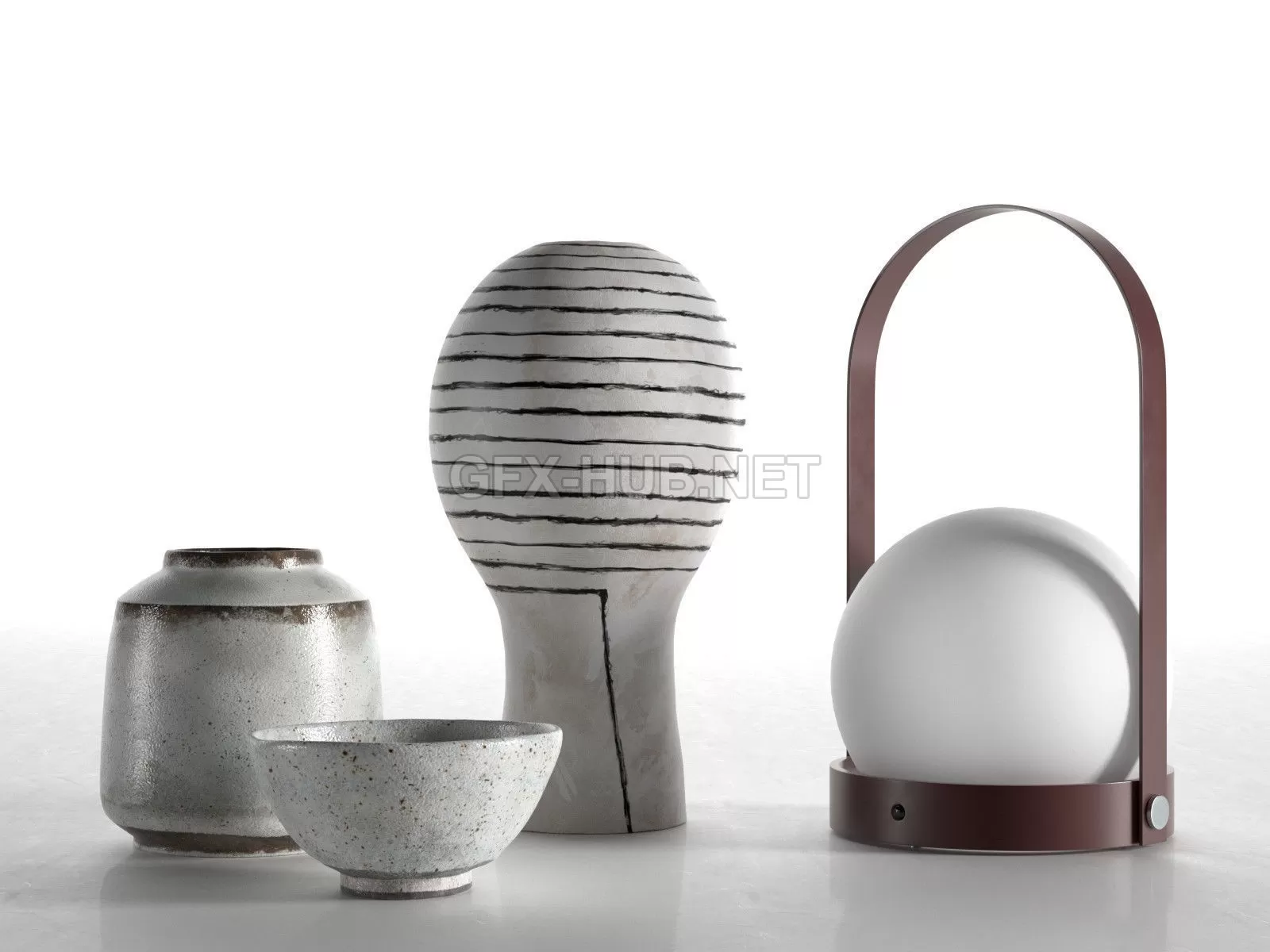 Carrie Portable Lamp with Vases (max, obj, fbx, c4d) – 6244 Carrie Portable Lamp with Vases (max, obj, fbx, c4d) – 6244