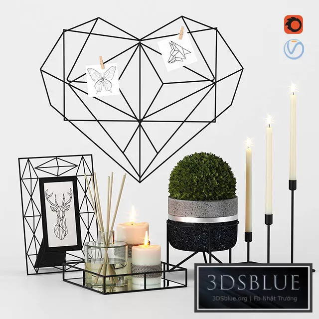 DECORATION – DECORATIVE SET – 3DSKY Models – 3182