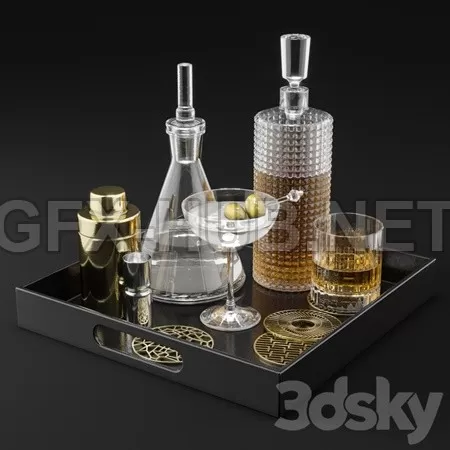 CB2 Barware Coffee Table Decor Set 1 – 6250 CB2 Barware Coffee Table Decor Set 1 – 6250