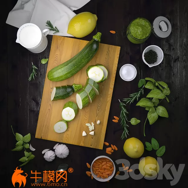 Decor with vegetables (max 2012, fbx) – 6278 Decor with vegetables (max 2012, fbx) – 6278