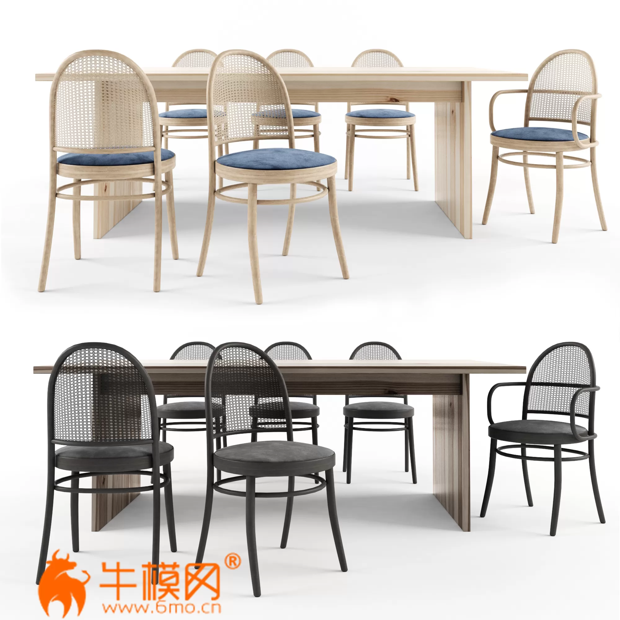 Dinning table set (max 2016, obj) – 6292