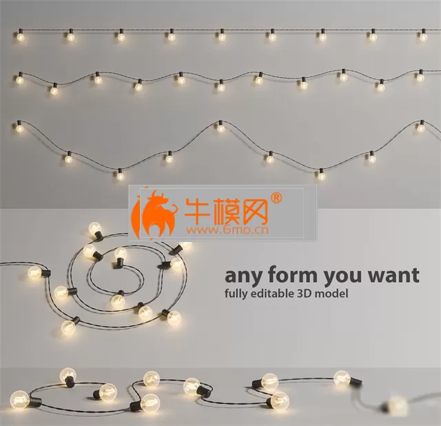 Editable Garland Lights Set 2 – 6309