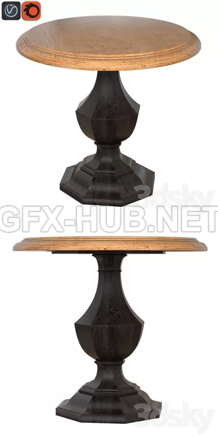 Hooker Furniture Sanctuary Wood Round Accent Table 5402-50001 – 6338