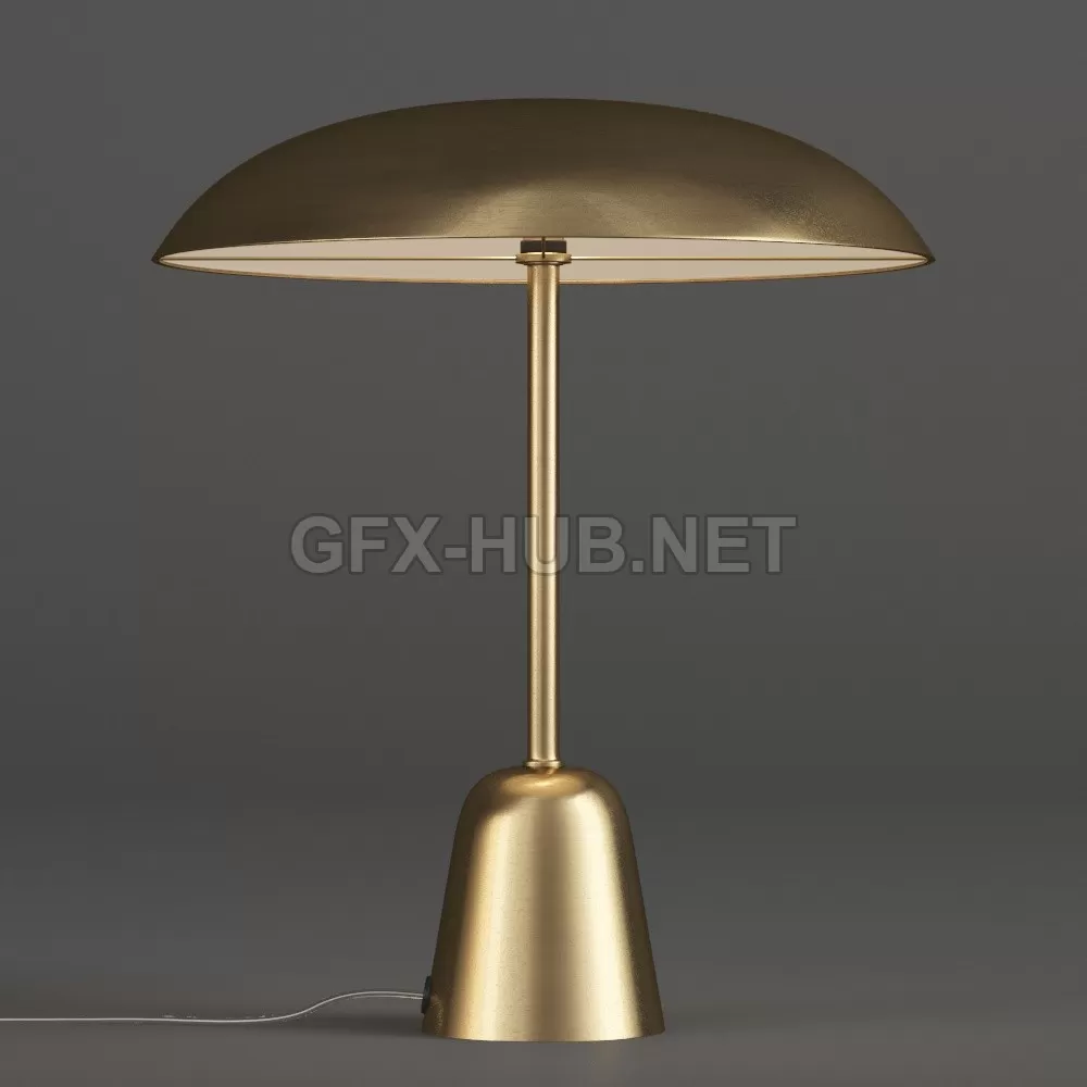 John Lewis LED Table Lamp Satin Brass – 6343