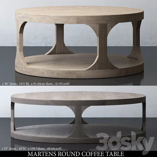 MARTENS ROUND COFFEE TABLE – 6360 MARTENS ROUND COFFEE TABLE – 6360