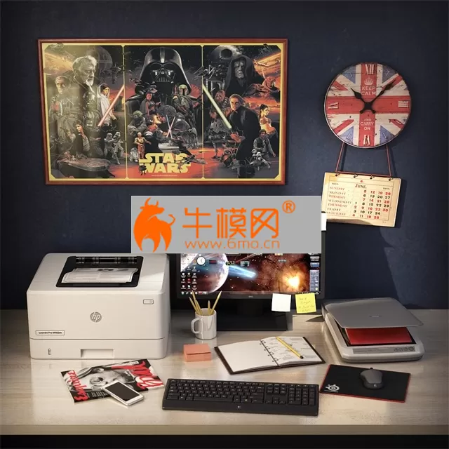 Office table and cabinet 38 – 6381 Office table and cabinet 38 – 6381