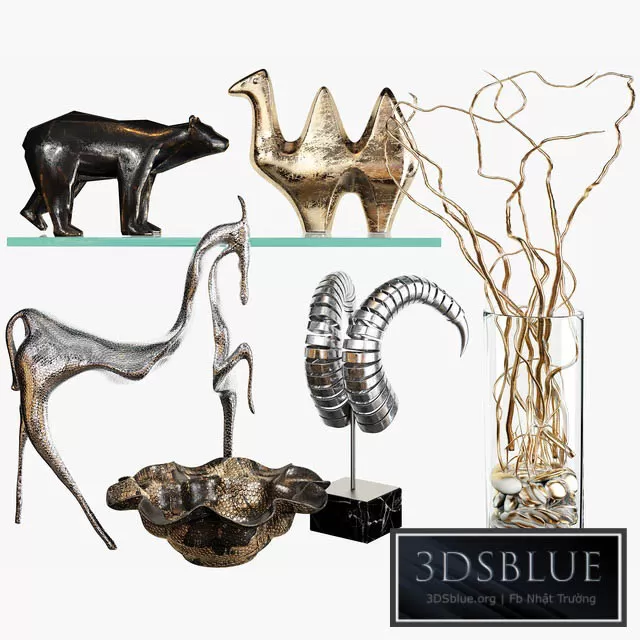 DECORATION – DECORATIVE SET – 3DSKY Models – 3197