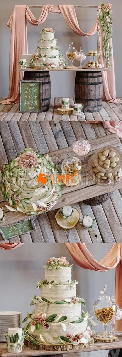 Rustic wedding style sweet table – 6411 Rustic wedding style sweet table – 6411