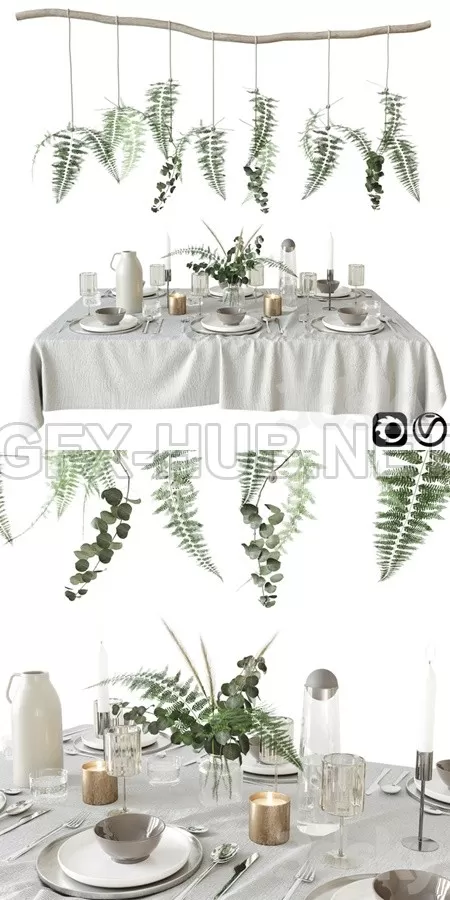 Tableware with fern – 6472 Tableware with fern – 6472