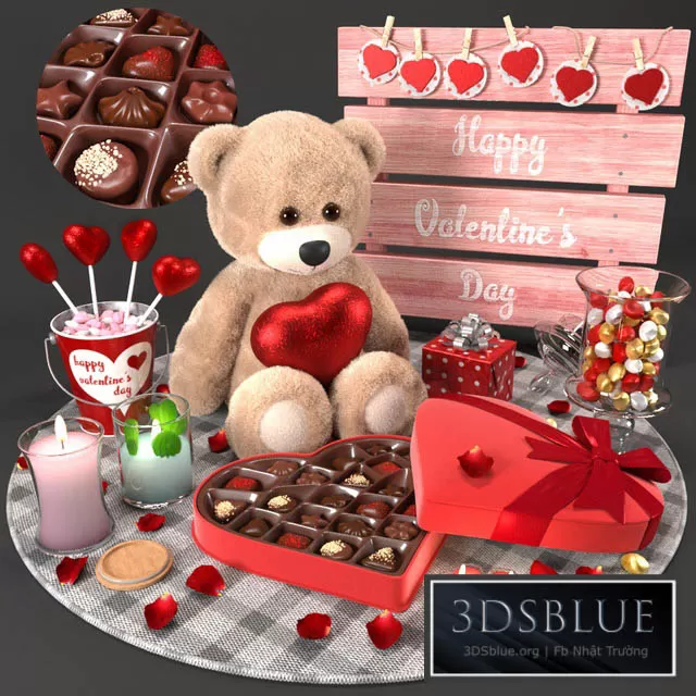 DECORATION – DECORATIVE SET – 3DSKY Models – 3205