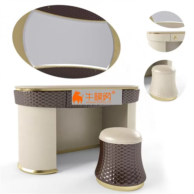 Turri Vogue Dressing Table – 6483 Turri Vogue Dressing Table – 6483