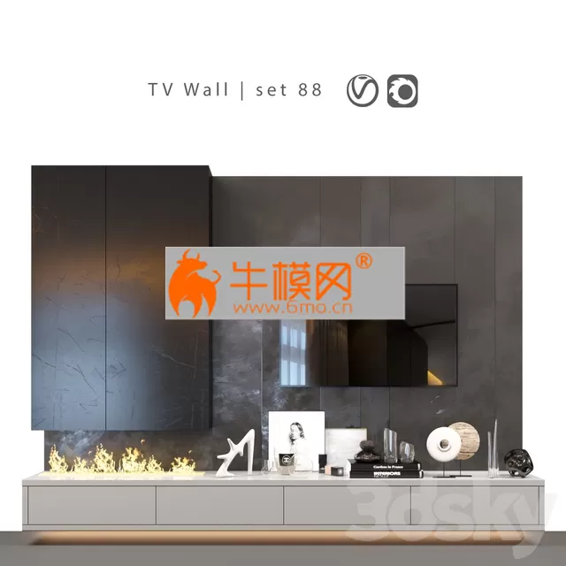 TV Wall set 88 – 6608 TV Wall set 88 – 6608