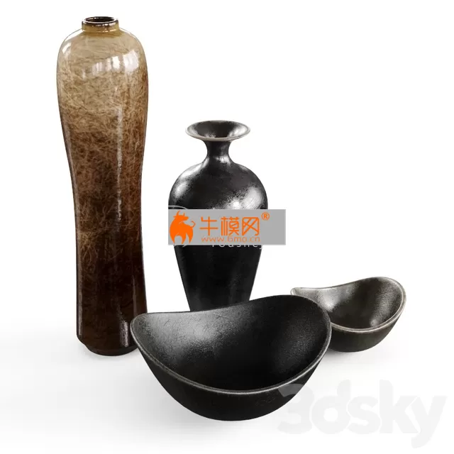 Hand Painted Vases – 6637