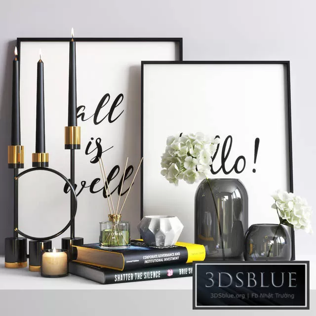 DECORATION – DECORATIVE SET – 3DSKY Models – 3238