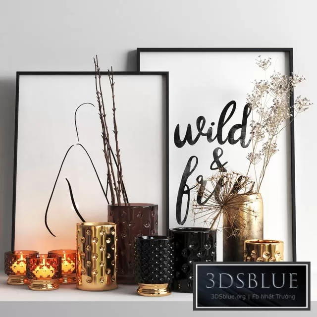 DECORATION – DECORATIVE SET – 3DSKY Models – 3249