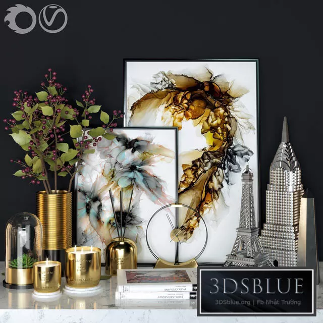 DECORATION – DECORATIVE SET – 3DSKY Models – 3258